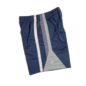 Vintage Nike Poly Athletic Shorts Blue Drawstring